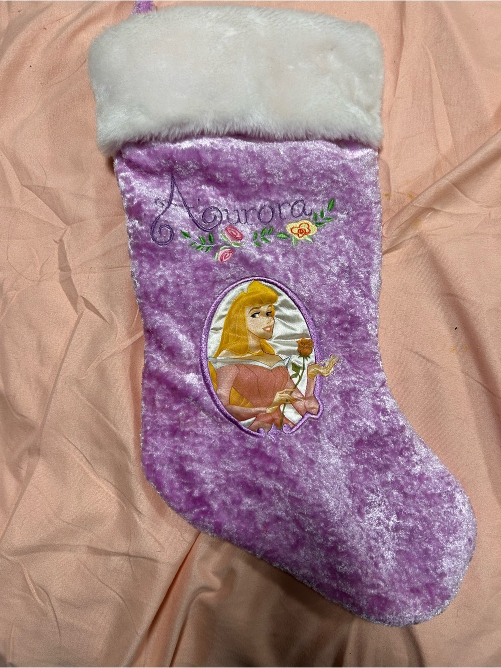 Disney aurora Christmas stocking